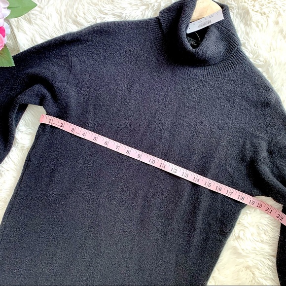 NEW J Crew Black Turtleneck Sweater Dress Supersoft Merino Alpaca NWT - Picture 13 of 16